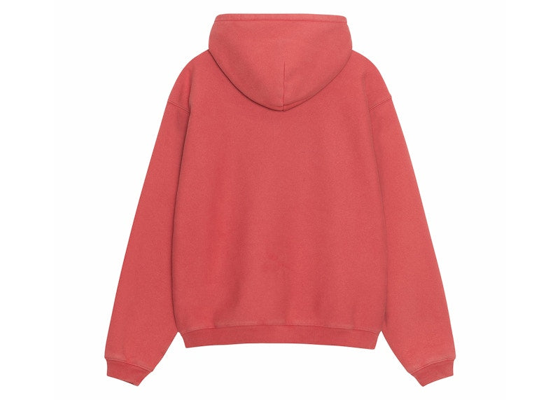 Stussy International Relaxed Hoodie Washed Red