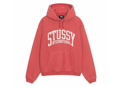 Stussy International Relaxed Hoodie Washed Red