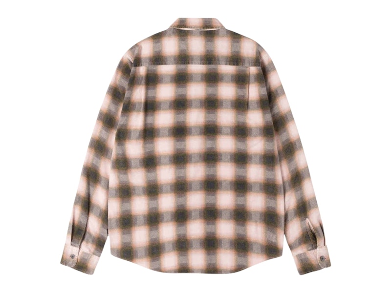 Stussy June Plaid Shirt Rose