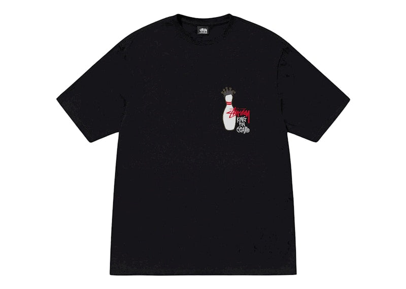 Stussy Kingpin Pigment Dyed T-shirt Black