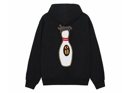 Stussy Kingpin Zip Hoodie Black