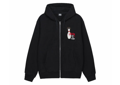 Stussy Kingpin Zip Hoodie Black
