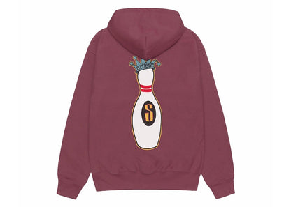 Stussy Kingpin Zip Hoodie Oxblood