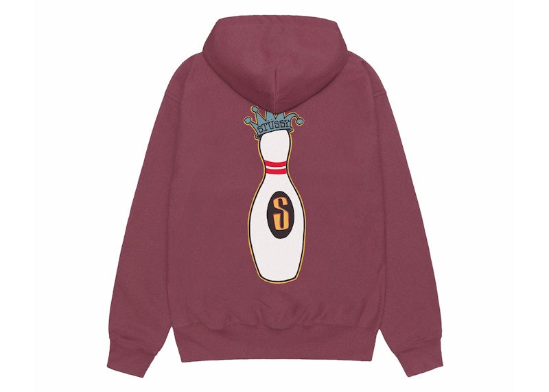 Stussy Kingpin Zip Hoodie Oxblood