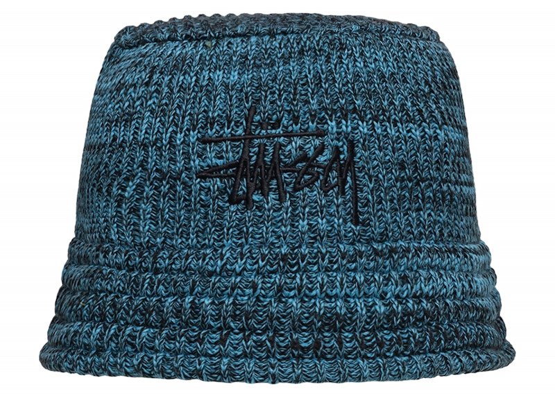 Stussy Knit Bucket Hat Blue
