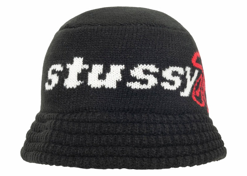 Stussy Knit Sport Bucket Hat Black
