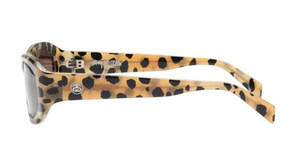 Stussy Landon Sunglasses Cheetah/Dark Brown Lens