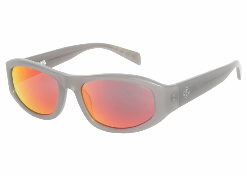 Stussy Landon Sunglasses Grey/Silver Flare
