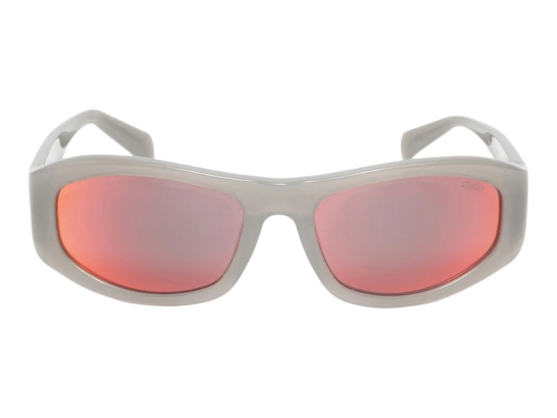 Stussy Landon Sunglasses Grey/Silver Flare Lens