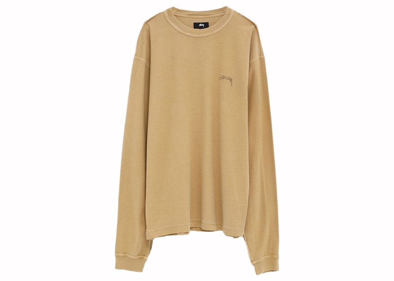 Stussy Lazy LS Tee Amber Gold