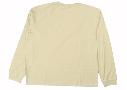 Stussy Lazy Long Sleeve T-shirt Pale Yellow