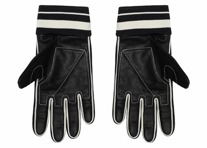 Stussy Leather Bike Gloves Black/White