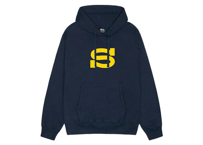 Stussy Letterman Hoodie Navy