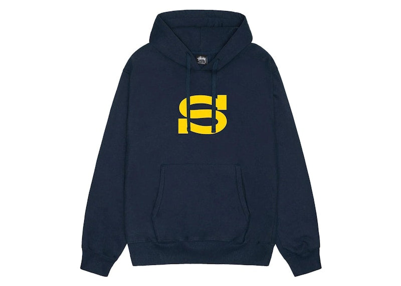 Stussy Letterman Hoodie Navy
