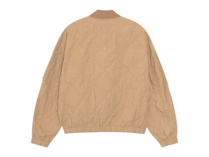 Stussy Lightweight Cotton Bomber Jacket Khaki