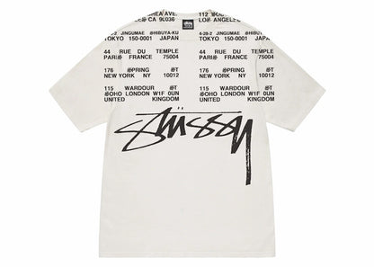 Stussy Locations Pigment Dyed T-shirt Natural