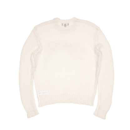 Stussy Loose Knit Logo Sweater Bone