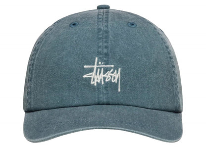 Stussy Low Pro Basic Washed Strapback Lagoon