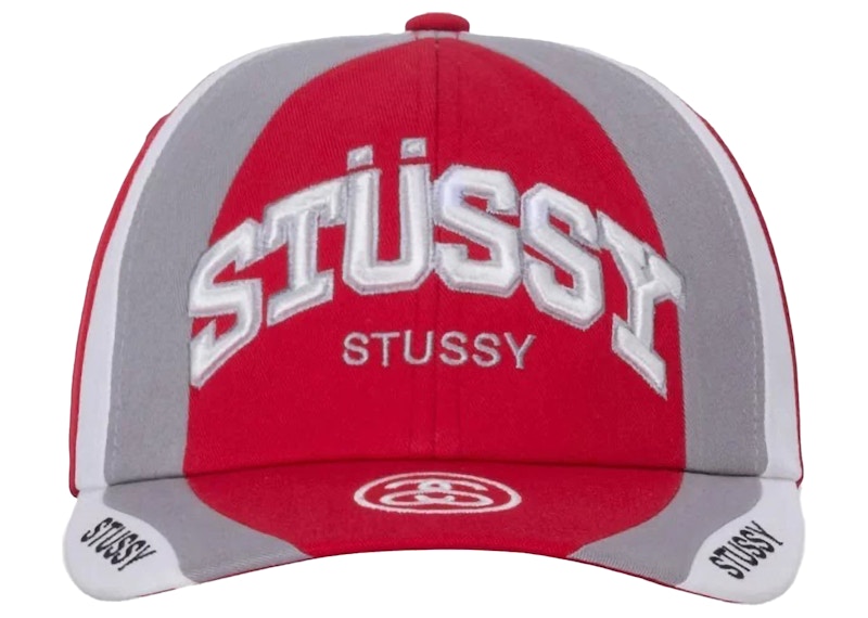 Stussy Low Pro Souvenir Strapback Hat Red
