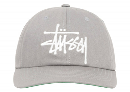 Stussy Low Profile Big Basic Snapback Steel Grey
