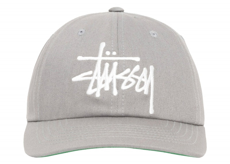 Stussy Low Profile Big Basic Snapback Steel Grey