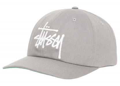 Stussy Low Profile Big Basic Snapback Steel Grey