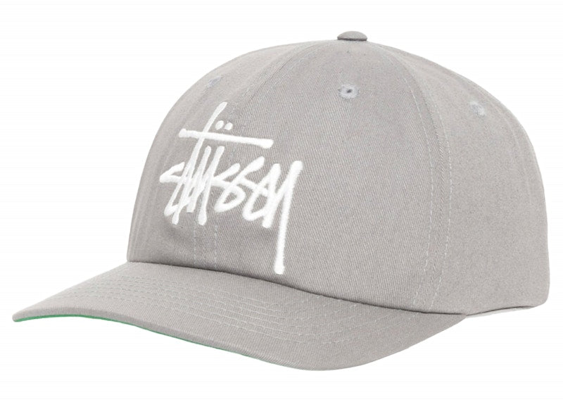 Stussy Low Profile Big Basic Snapback Steel Grey