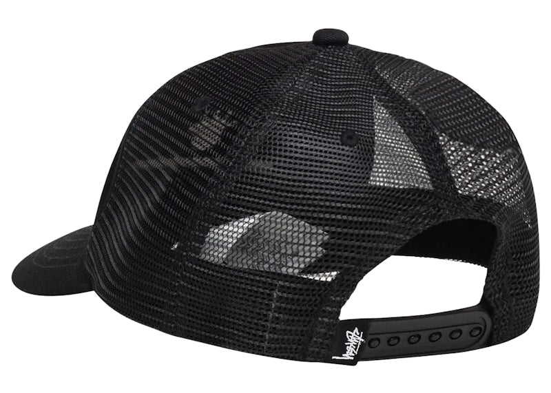 Stussy Low Profile Design Corp Trucker Snapback Black