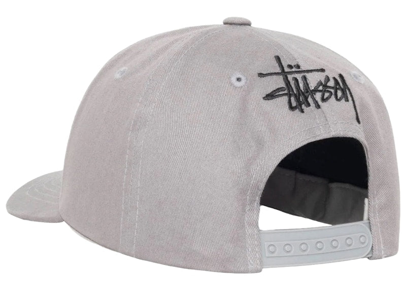 Stussy Low Profile Vintage S Snapback Grey