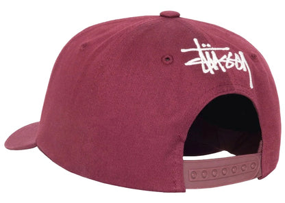 Stussy Low Profile Vintage S Snapback Maroon