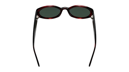 Stussy Luna Sunglasses Dark Red/Green Lens