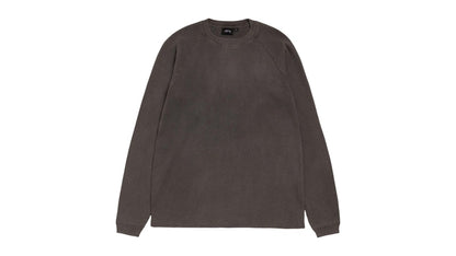 Stussy Mantra Raglan Thermal Washed Black