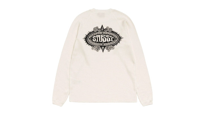 Stussy Mantra Raglan Thermal White