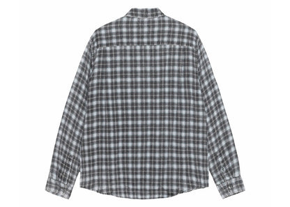 Stussy Matthew Printed Plaid Shirt Blue