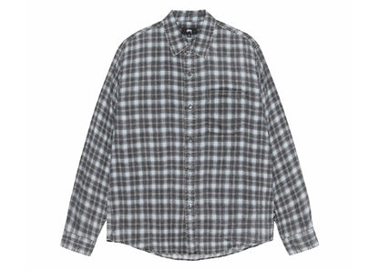 Stussy Matthew Printed Plaid Shirt Blue