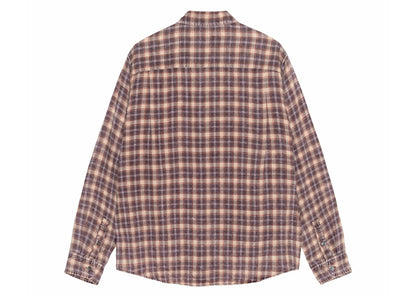 Stussy Matthew Printed Plaid Shirt Brick