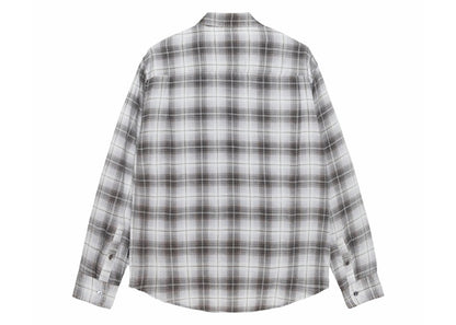 Stussy Matthew Printed Plaid Shirt Brown