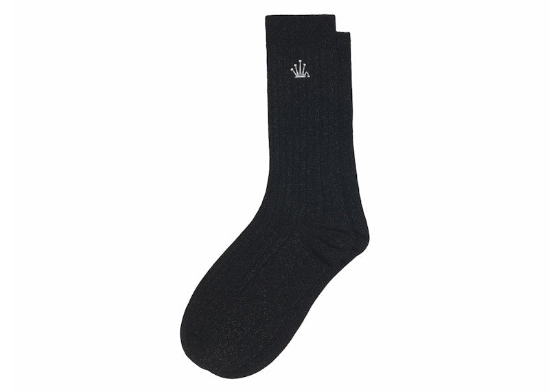 Stussy Metallic Crown Dress Sock Metallic Black