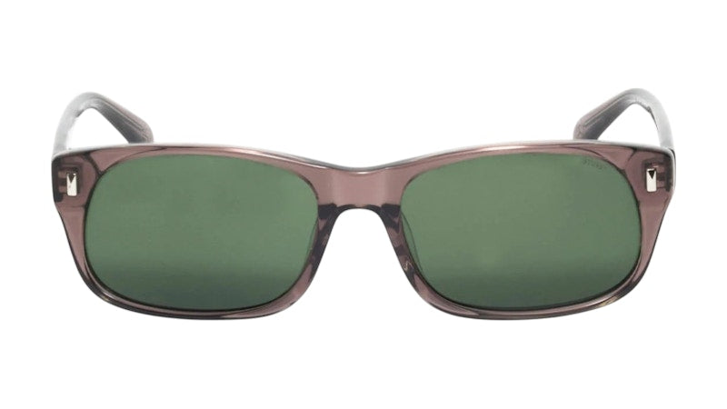 Stussy Michael Sunglasses Transparent Taupe/Green Lens