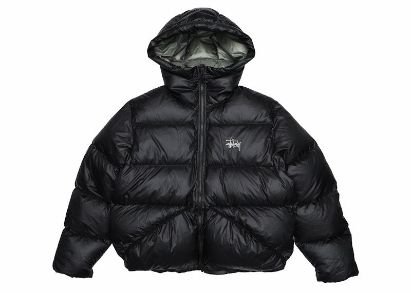 Stussy Micro Ripstop Down Parka Jacket Black