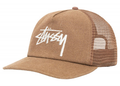 Stussy Mid Depth Big Stock Mesh Snapback Brown
