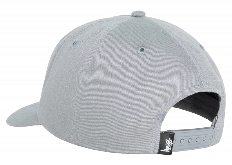 Stussy Mid-Depth Big Stock Snapback Gunmetal