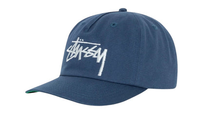 Stussy Mid-Depth Big Stock Snapback (SS25) Deep Blue