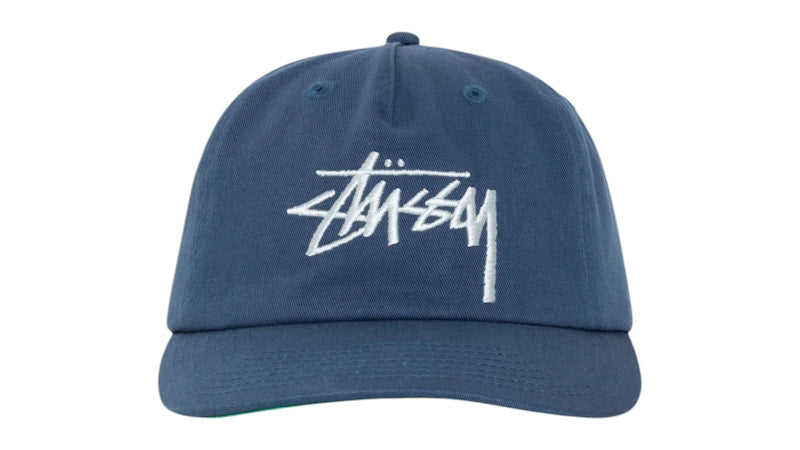 Stussy Mid-Depth Big Stock Snapback (SS25) Deep Blue
