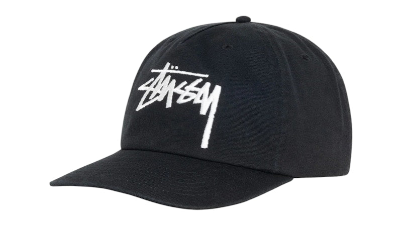 Stussy Mid-Depth Big Stock Snapback (SS25) Shadow Black