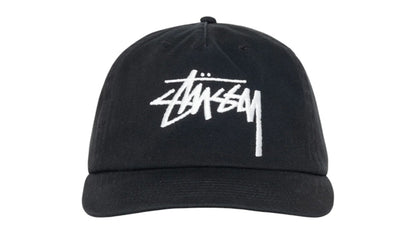 Stussy Mid-Depth Big Stock Snapback (SS25) Shadow Black