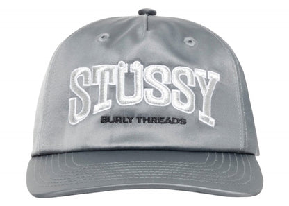 Stussy Mid Depth Burly Threads Snapback Grey