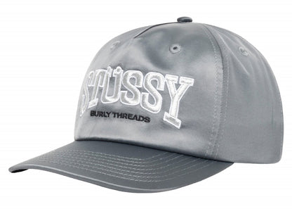 Stussy Mid Depth Burly Threads Snapback Grey