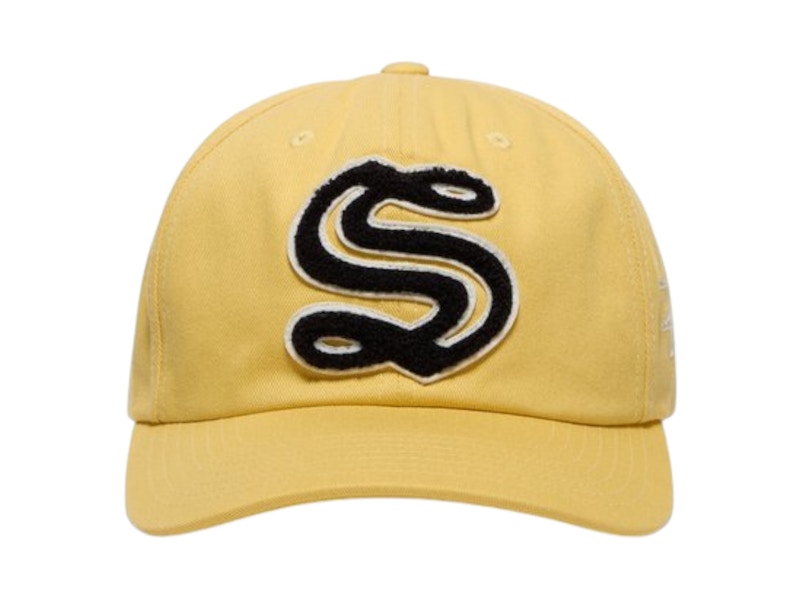 Stussy Mid-Depth Chenille S Cap Yellow