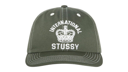 Stussy Mid-Depth International Crown Strapback Dark Olive